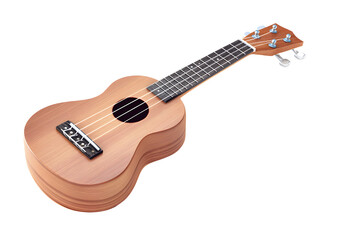 Fototapeta premium Beautiful acoustic guitar PNG transparent background for music and creativity.