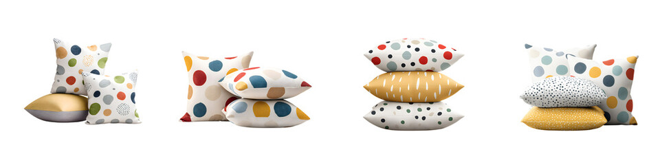 Colorful patterned cushions and pillows for home decor