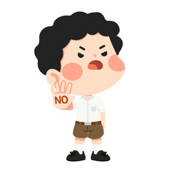 Confident Boys Stand Up and Say No