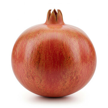 Whole Pomegranate Fruit on white background