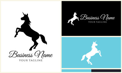 Unicorn Logo Design Variations. (12)