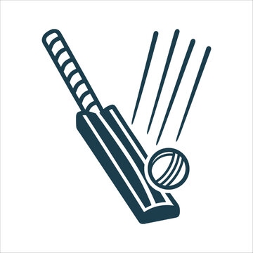 Cricket LBW Decision Illustration, Pad and Ball Impact