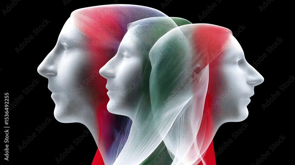 Poster the integration of generative ai with apple intelligence presented in a magazine photography style. 