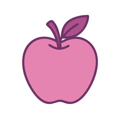  Apple Icon Representing Healthy Nutrition