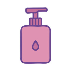 Hand Sanitizer Bottle Icon for Hygiene