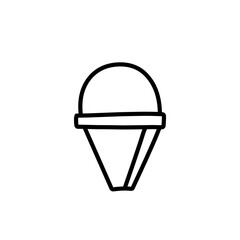 simple outline of ice cream