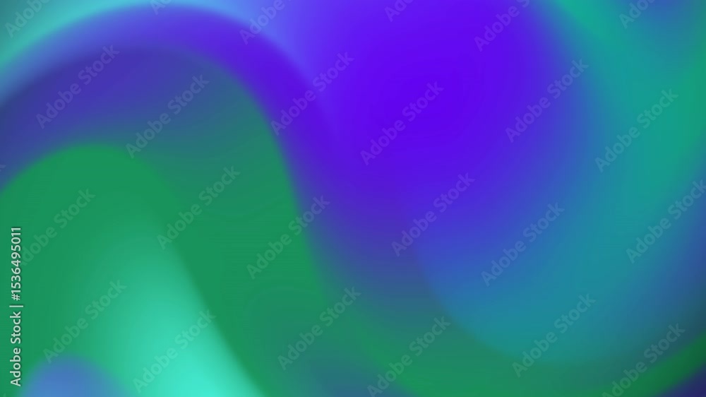 Aufkleber abstract gradient wave motion: green and purple color blend animation