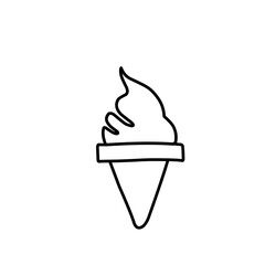simple outline of ice cream