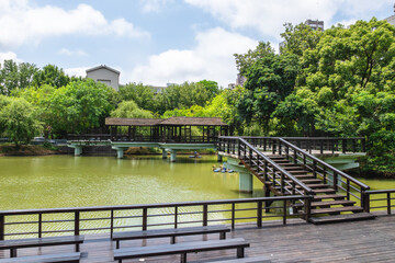 Fototapeta premium Scenery of Hsinchu Park located in Hsinchu City, Taiwan