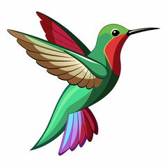 Obraz premium hummingbird and flowers