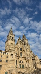 Fototapeta premium detail of the cathedral of santiago de compostela, galicia, spain
