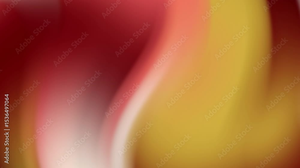 Poster Abstract Motion: Blurry Red, Yellow, and White Color Gradient Flowing Dynamically
