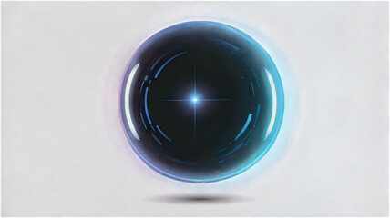 Futuristic Action, Lens, Abstract, Digital Art, Minimalist, Eye-Level, Technology Innovation