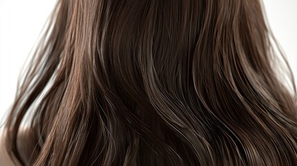 Naklejka premium Wavy brown hair
