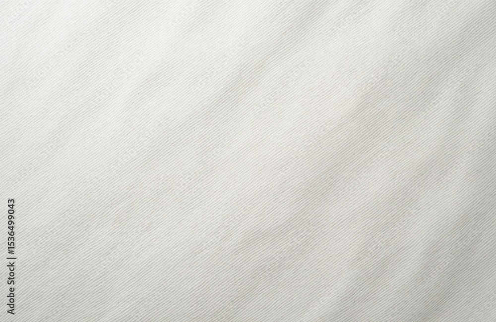 Aufkleber white linen textile background. woven fabric template. textured surface with subtle diagonal lines p