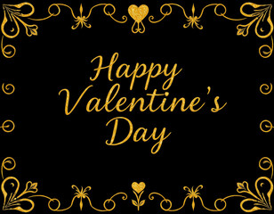 Valentine's Day card design. Illustration with oil paint. Pattern for printing on wall decorations, covers, wallpapers