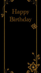 Pattern for birthday cards, covers, wallpaper, decorative paper . Oil painting