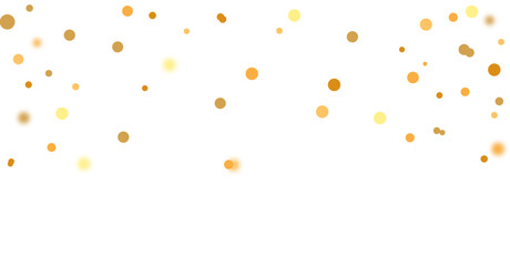 Gold glitter overlay ,scatter of sparkling confetti, border of festive golden decor
