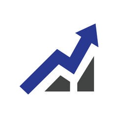 Bar chart logo icon sign symbol design