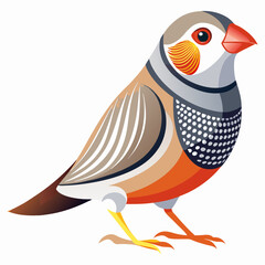 cartoon bird on white