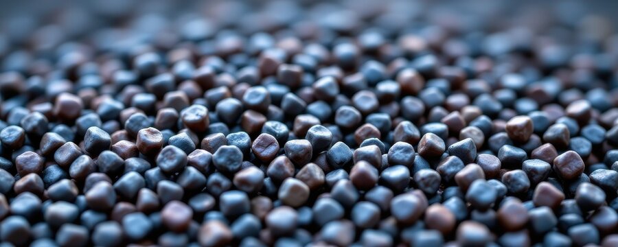 close up of taconite iron ore pellets, processed for efficient steelmaking.