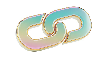 Colorful iridescent link design