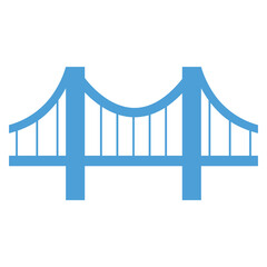 Bridge sign symbol vector flat icon