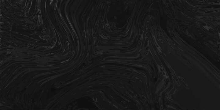 Fluid and swirling dark obsidian texture depicting a geological formation with a sleek and elegant surface