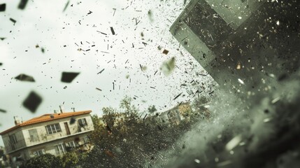 Storm debris