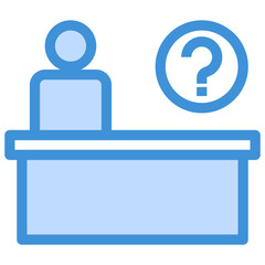 Fototapeta premium Information Desk Icon
