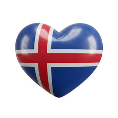 iceland flag button