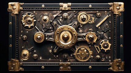 Intricate steampunk box mechanism