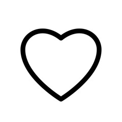 Heart Love Outline Icon for Favorite & Wellness
