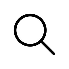Magnifying Glass Outline Icon for Search & Zoom