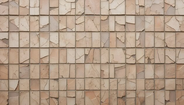 The haunting beauty of decay weathered tiles whisper tales of time and resilience captured in even soft lighting and - Powered by Adobe