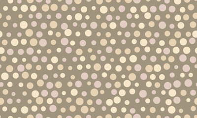 Seamless spotted pattern with abstract round shapes. Ideal for textile fabrics, wallpapers, or poster backgrounds with a creative geometric style.