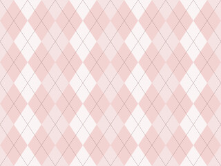 Elegant pink and white argyle pattern.  Perfect for backgrounds, textiles, or feminine branding.  Subtle texture and classic design.  Versatile and stylish.