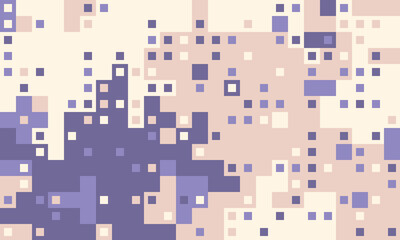 Abstract pixel art background. Soft pastel colors create a calming, minimalist aesthetic. Perfect for website banners, presentations, or digital art projects.