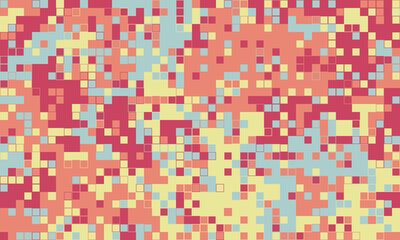 Abstract pixel art background.  Warm, pastel color palette creates a calming yet dynamic visual. Perfect for website banners, app interfaces, or textile designs.