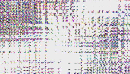 Glitch noise static television VFX. Visual video effects stripes background, CRT tv screen no signal glitch effect