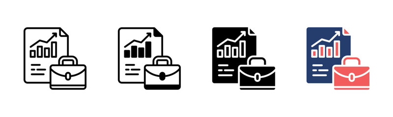 Work Summary icon sheet multiple style collection
