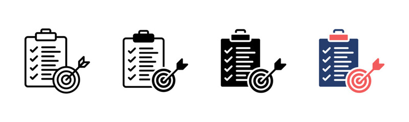 Target Plan icon sheet multiple style collection