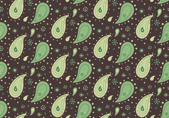 Seamless fashionable with contrast drawn. Tranquility flowery by textured ethnicity. Blossom orient, linen dress.