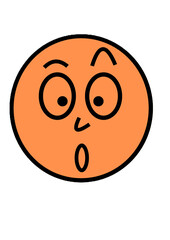 Vector illustration of a surprising face