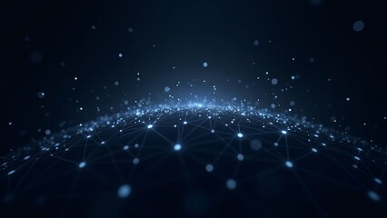 Abstract networks of light pulses representing global communication and connectivity.