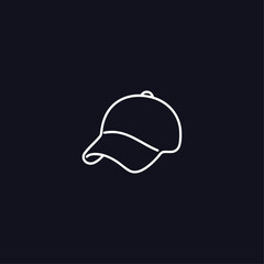 Cap icon logo flat vector design