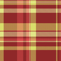 Vibrant red and yellow plaid pattern.  Perfect for textile design, fashion, or website backgrounds. This seamless texture offers a warm, inviting aesthetic, ideal for autumn or fall themes.