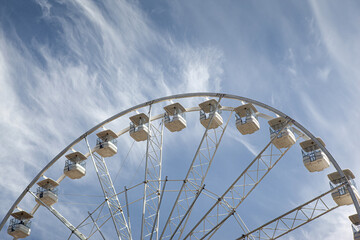 Carousel baskets at the funfair