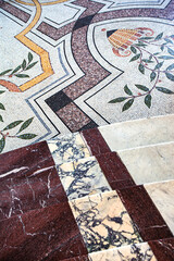 Close up of the floor of the Petit Palais in Paris