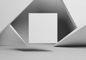 Floating Canvas in Geometric Light